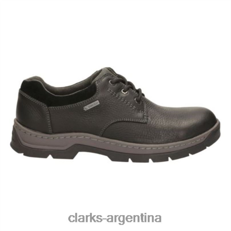 Clarks hombres 2FZPZ4512 clarks stantenwalk gtx cuero negro cuero negro