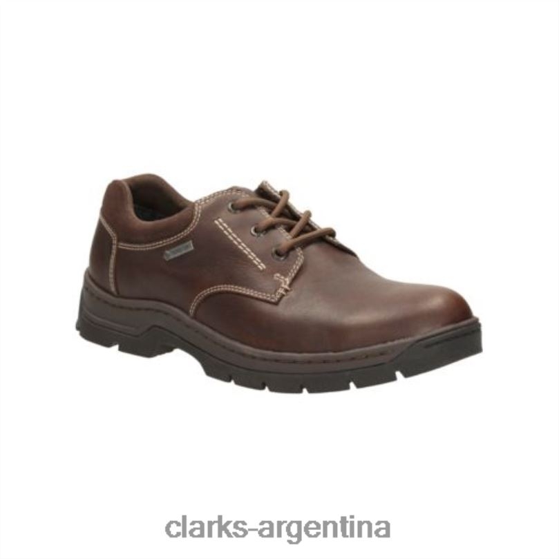 Clarks hombres 2FZPZ4514 clarks stantenwalk gtx caoba ny cuero cuero caoba