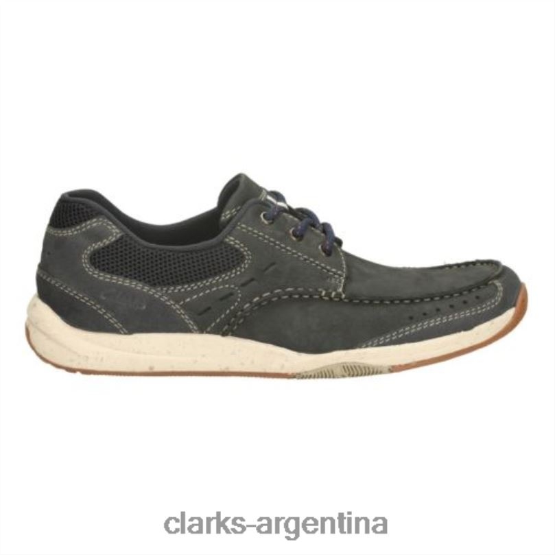 Clarks hombres 2FZPZ4525 clarks allston edge nubuck azul marino nubuck azul marino