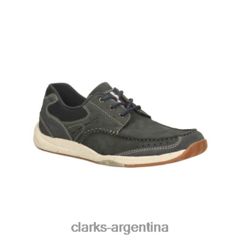 Clarks hombres 2FZPZ4525 clarks allston edge nubuck azul marino nubuck azul marino