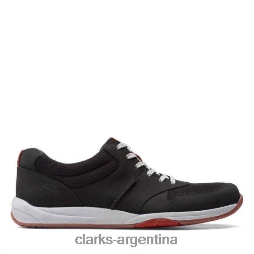 Clarks hombres 2FZPZ4532 clarks langton race de nubuck negro nubuck negro
