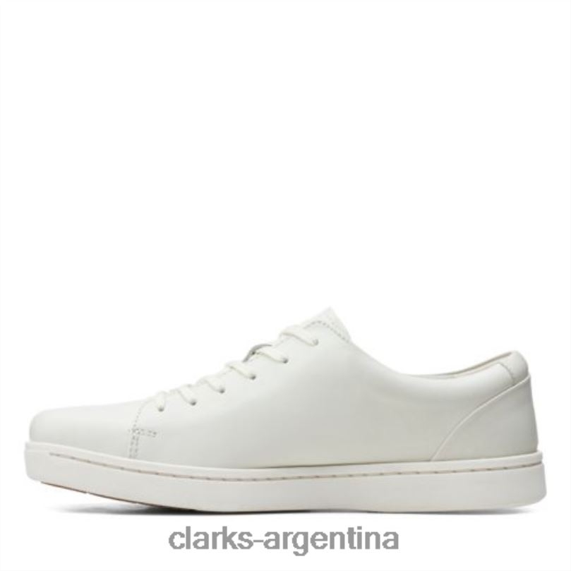 Clarks hombres 2FZPZ4536 clarks kitna lo cuero blanco cuero blanco