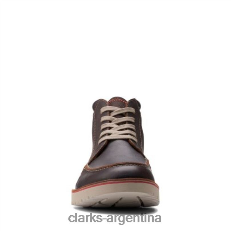 Clarks hombres 2FZPZ4538 clarks vargo moc cuero marrón cuero marrón