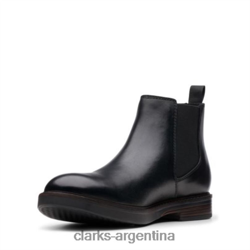 Clarks hombres 2FZPZ4550 clarks de cuero negros paulson up cuero negro