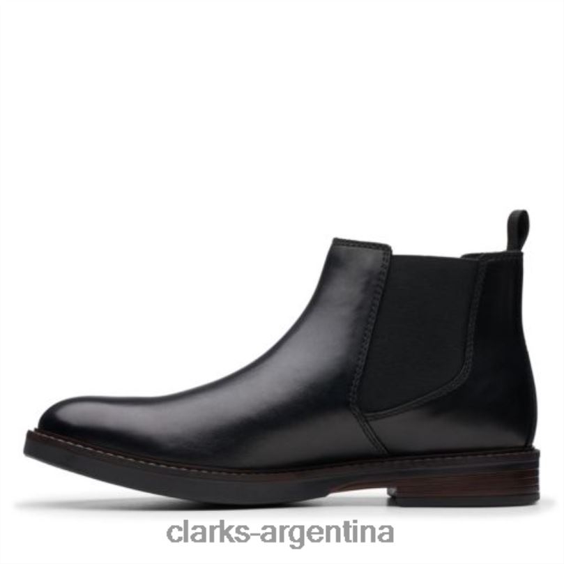 Clarks hombres 2FZPZ4550 clarks de cuero negros paulson up cuero negro