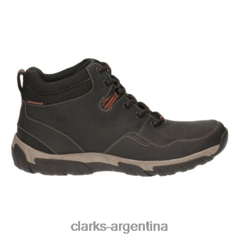 Clarks hombres 2FZPZ4553 Top Walbeck de cuero impermeable negro de Clarks cuero negro impermeable