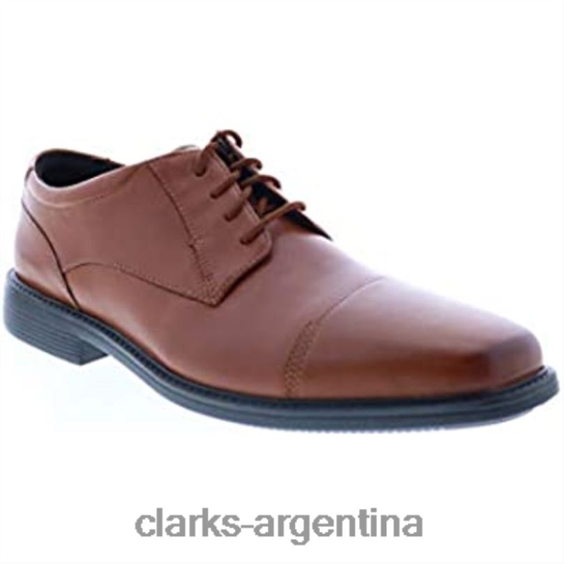 Clarks hombres 2FZPZ48 Gorra Clarks Wenham para hombre talla ancha de cuero color canela