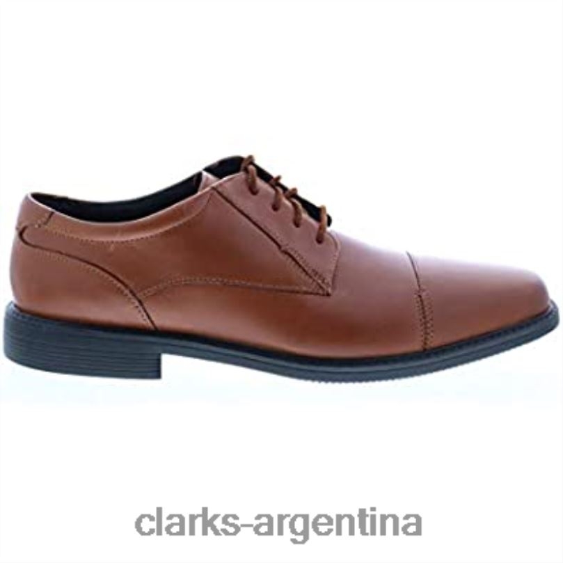 Clarks hombres 2FZPZ48 Gorra Clarks Wenham para hombre talla ancha de cuero color canela