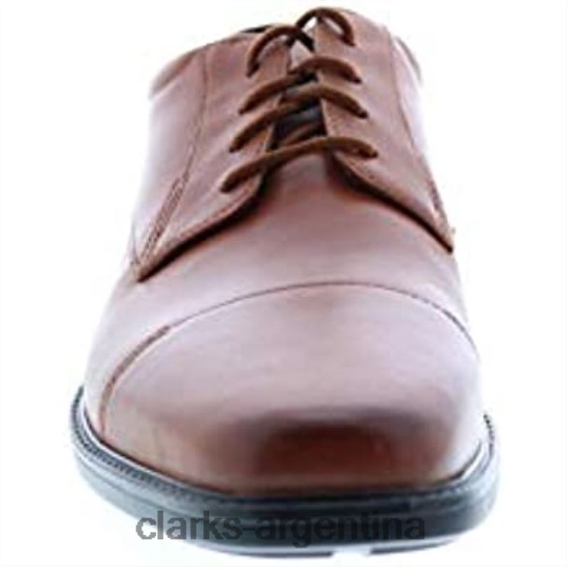 Clarks hombres 2FZPZ48 Gorra Clarks Wenham para hombre talla ancha de cuero color canela