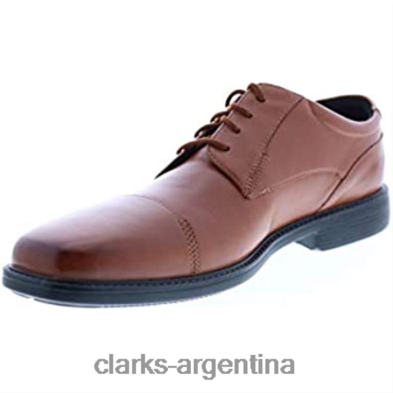 Clarks hombres 2FZPZ48 Gorra Clarks Wenham para hombre talla ancha de cuero color canela