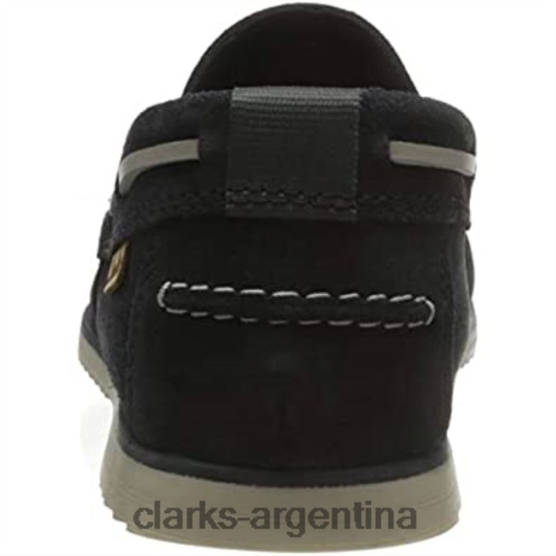 Clarks hombres 2FZPZ499 Zapato náutico clarks noonan step de ante azul marino para hombre gamuza azul marino