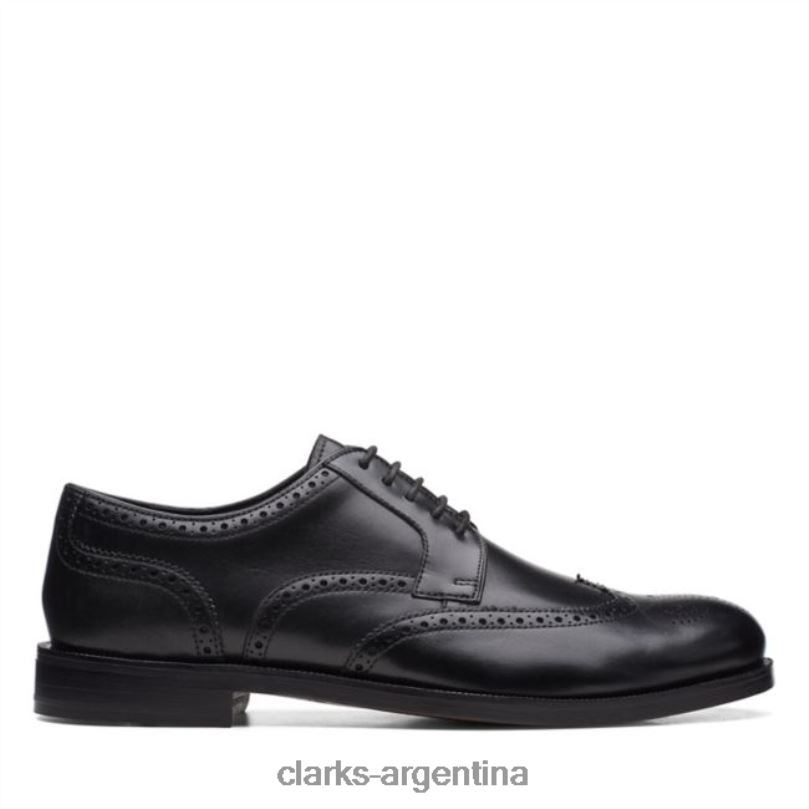 Clarks hombres 2FZPZ5442 clarks craftdean wing cuero negro cuero negro cuero negro