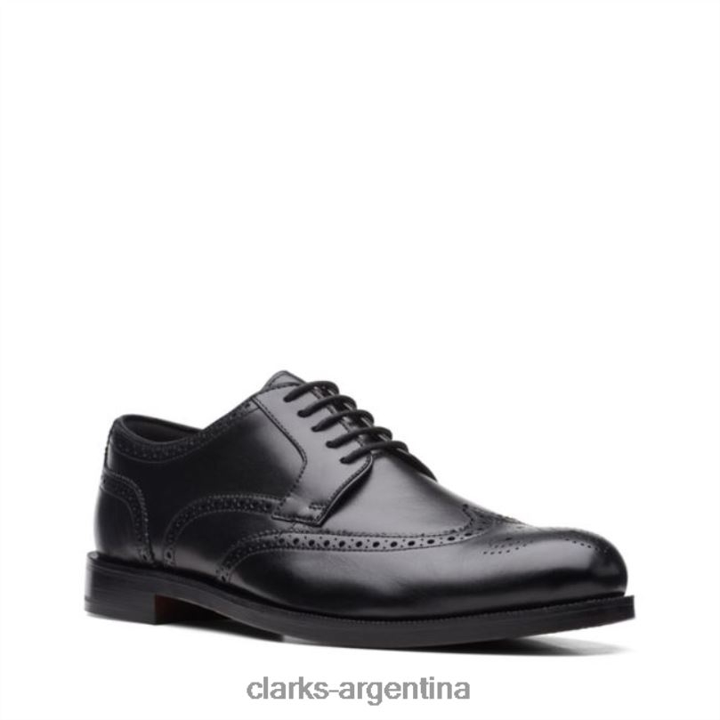 Clarks hombres 2FZPZ5442 clarks craftdean wing cuero negro cuero negro cuero negro
