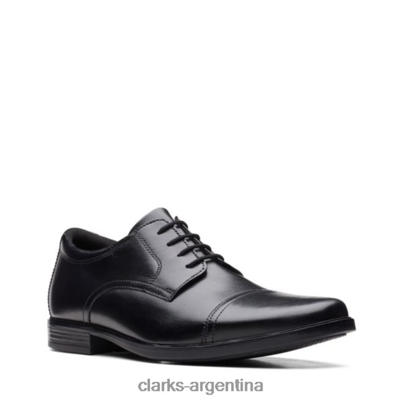 Clarks hombres 2FZPZ5464 gorra clarks howard cuero negro cuero negro cuero negro
