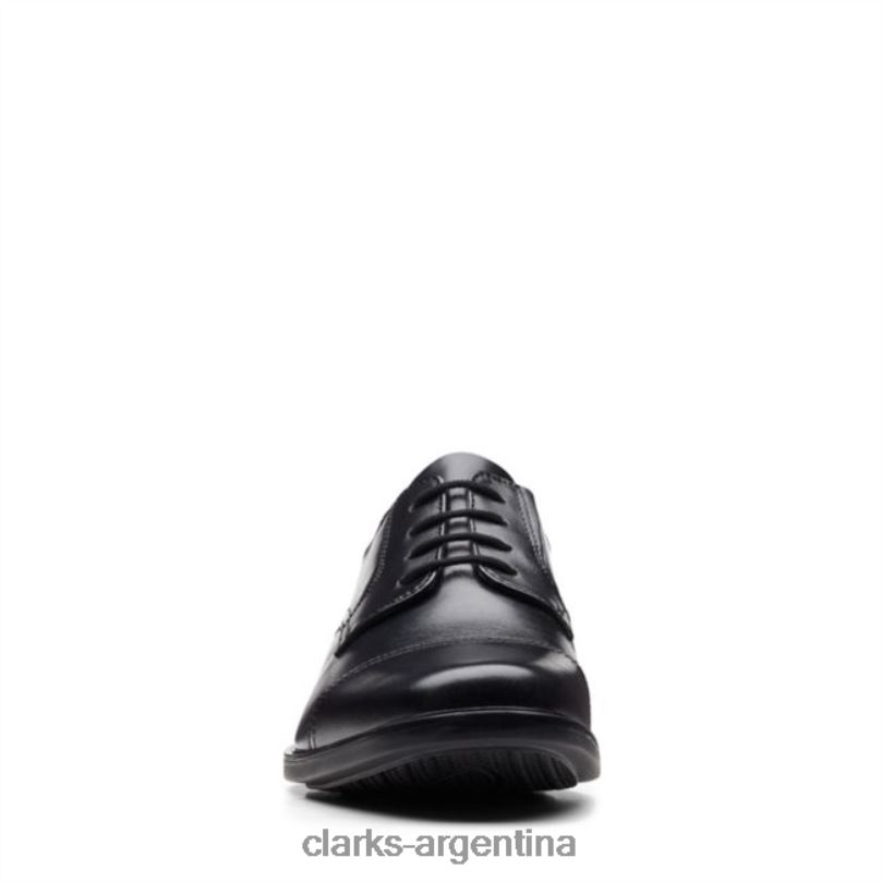 Clarks hombres 2FZPZ5464 gorra clarks howard cuero negro cuero negro cuero negro