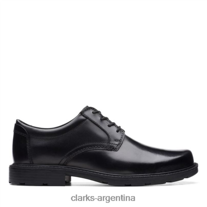 Clarks hombres 2FZPZ5472 cuero negro clarks kerton encaje cuero negro cuero negro