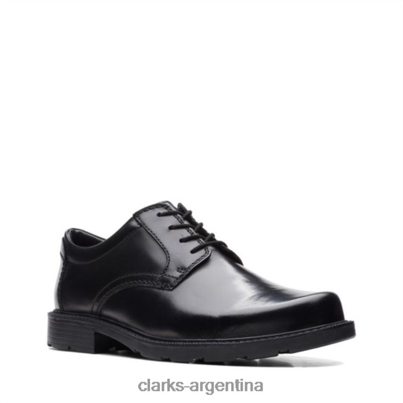 Clarks hombres 2FZPZ5472 cuero negro clarks kerton encaje cuero negro cuero negro