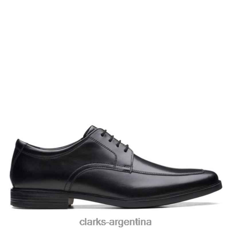 Clarks hombres 2FZPZ5495 delantal howard cuero negro clarks cuero negro cuero negro