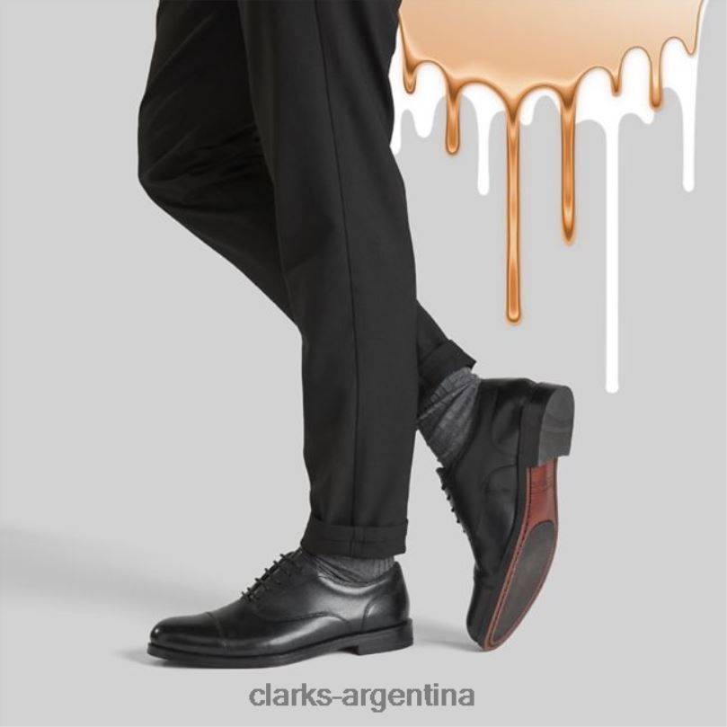 Clarks hombres 2FZPZ5497 gorra clarks craftdean de cuero negro cuero negro cuero negro