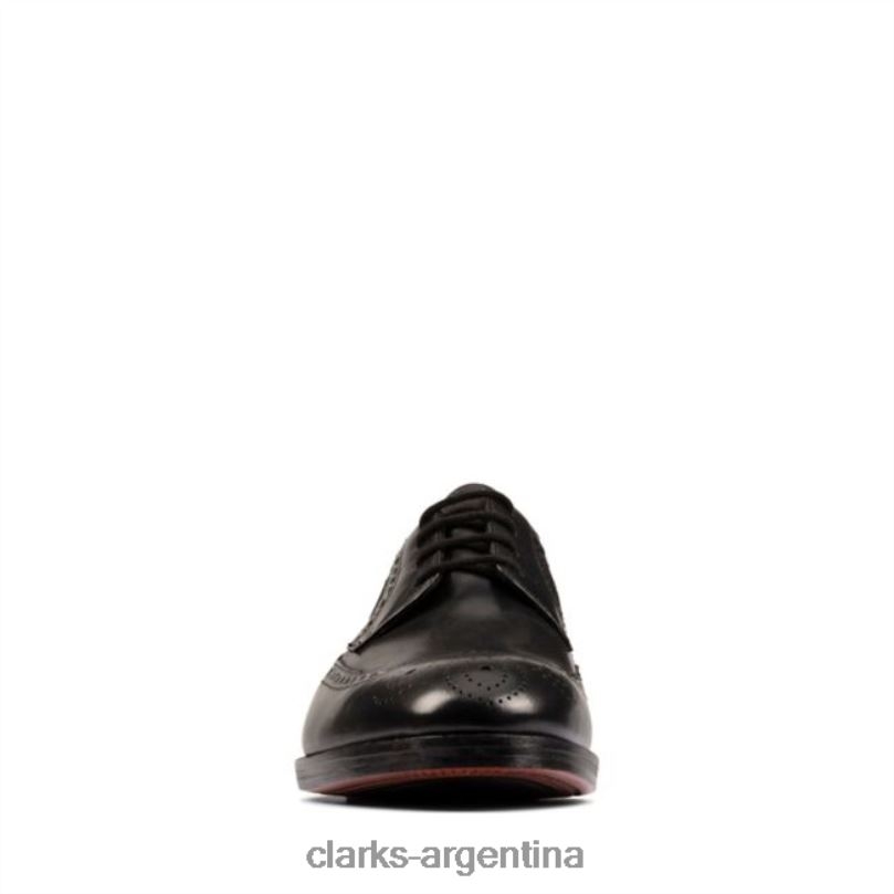 Clarks hombres 2FZPZ5529 clarks cuero negro oliver wing cuero negro cuero negro
