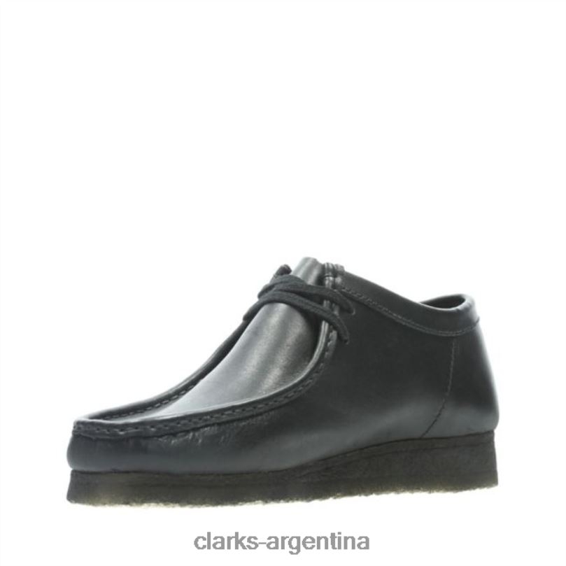Clarks hombres 2FZPZ5537 clarks cuero negro wallabee cuero negro cuero negro