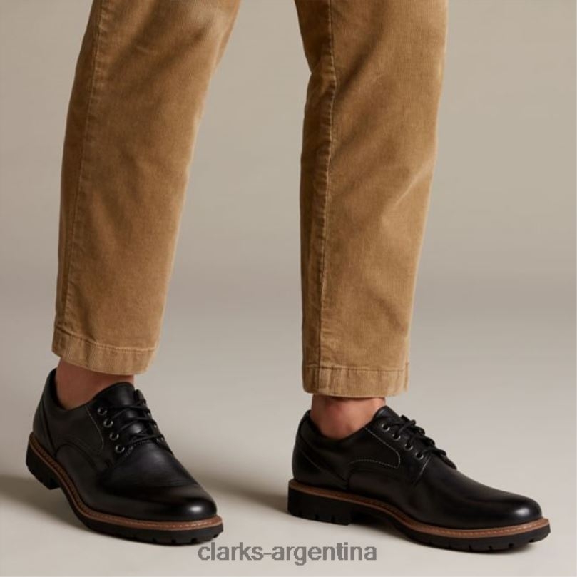 Clarks hombres 2FZPZ5545 clarks cuero negro batcombe hall cuero negro cuero negro