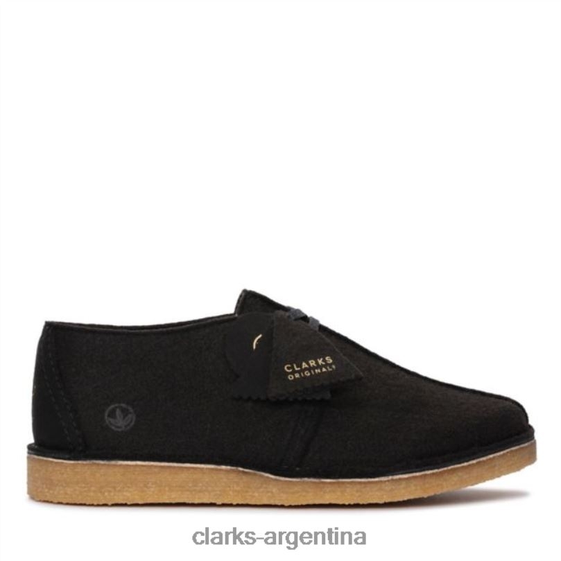 Clarks hombres 2FZPZ5559 caminata por el desierto fieltro negro clarks fieltro negro fieltro negro