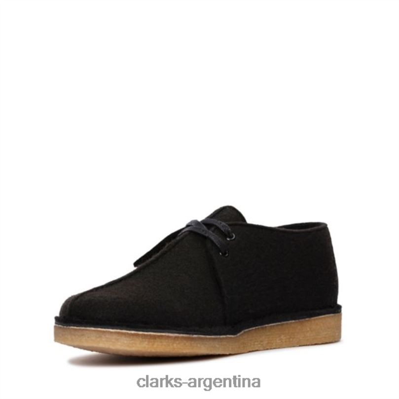 Clarks hombres 2FZPZ5559 caminata por el desierto fieltro negro clarks fieltro negro fieltro negro