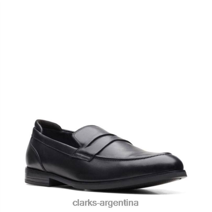 Clarks hombres 2FZPZ5561 clarks cuero negro bradish facilidad cuero negro cuero negro