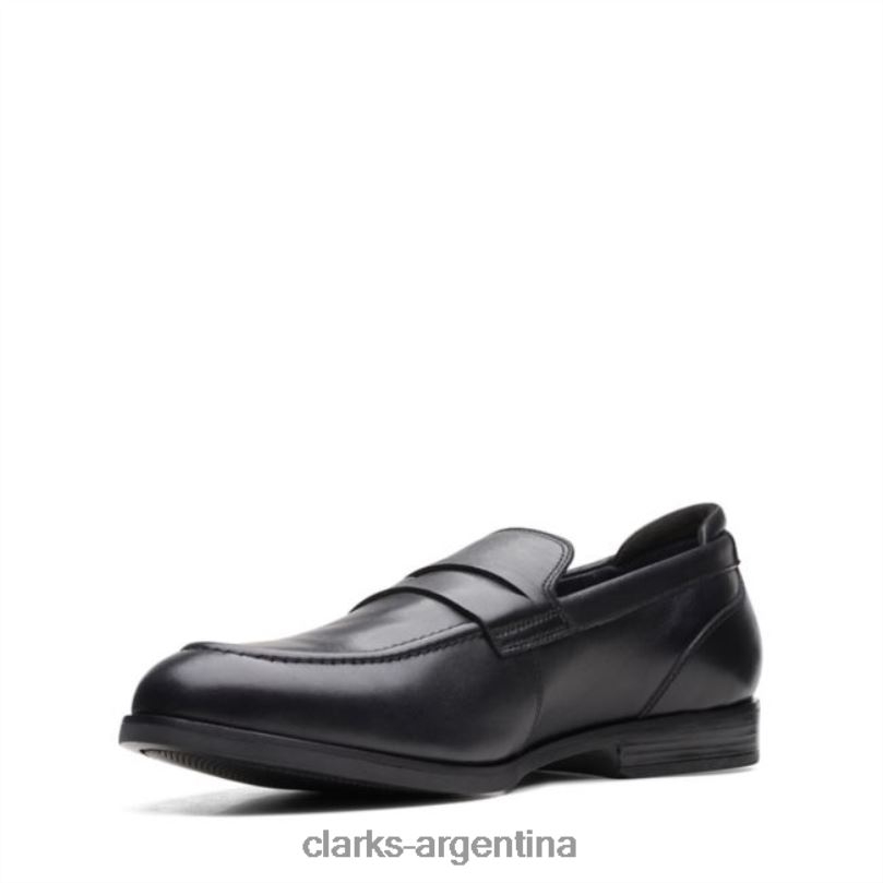 Clarks hombres 2FZPZ5561 clarks cuero negro bradish facilidad cuero negro cuero negro