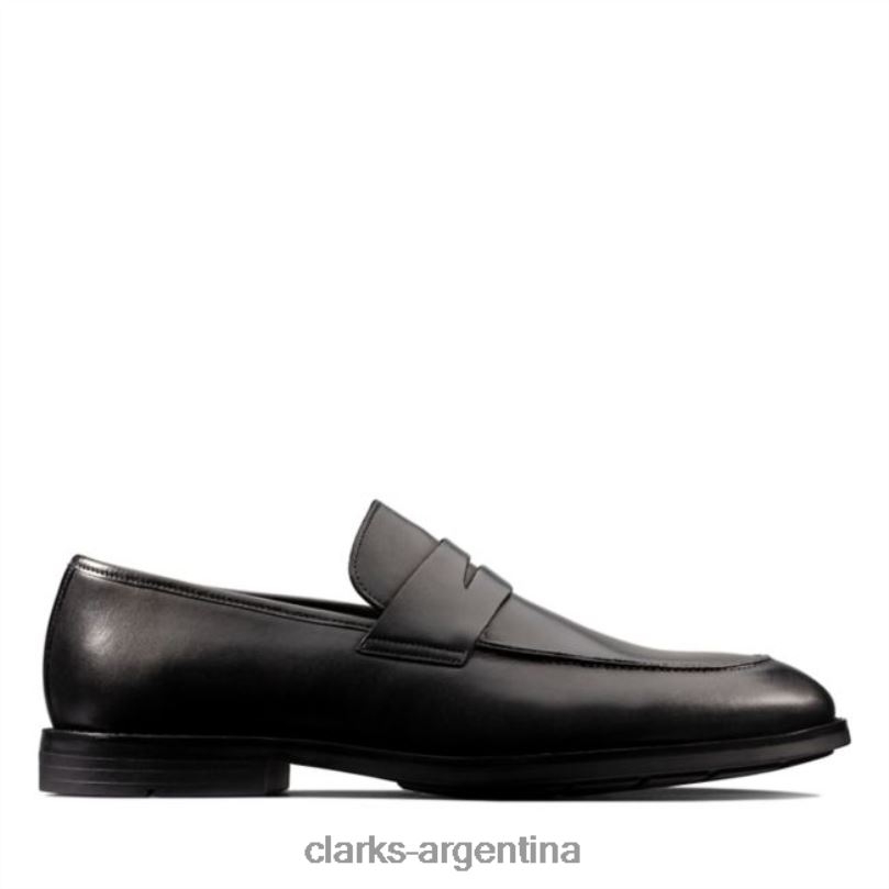 Clarks hombres 2FZPZ5562 clarks ronnie step cuero negro cuero negro cuero negro