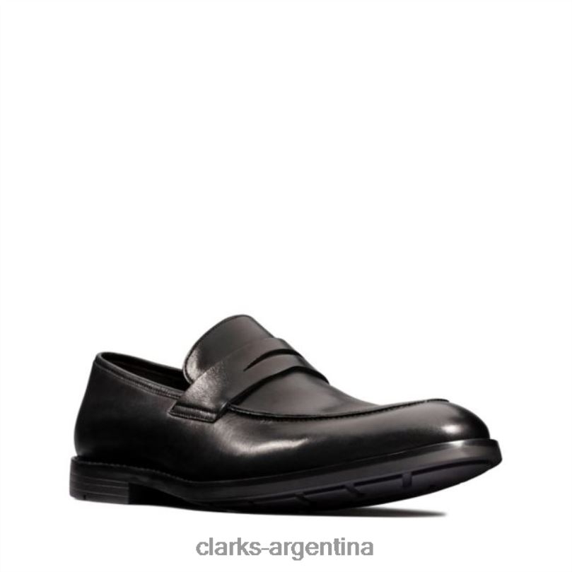 Clarks hombres 2FZPZ5562 clarks ronnie step cuero negro cuero negro cuero negro