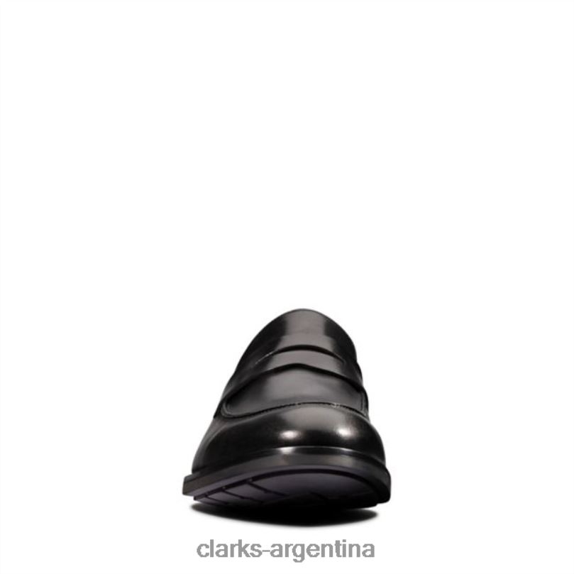 Clarks hombres 2FZPZ5562 clarks ronnie step cuero negro cuero negro cuero negro