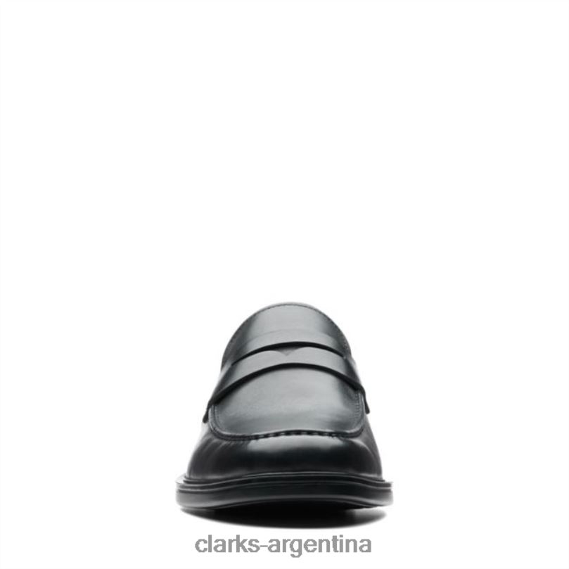 Clarks hombres 2FZPZ5564 clarks de cuero negro un aldric step cuero negro cuero negro
