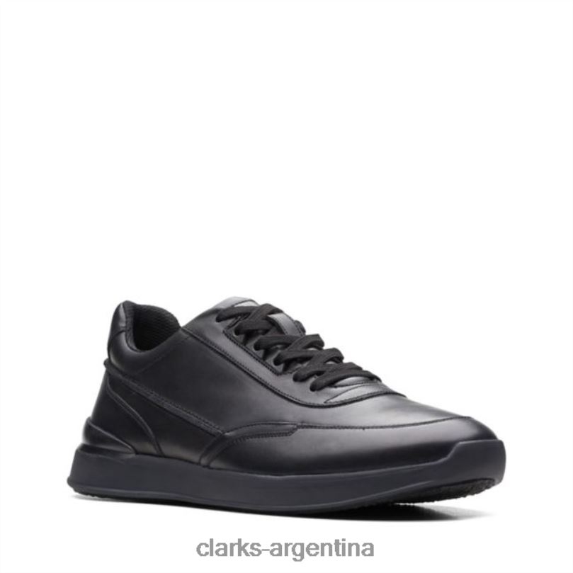 Clarks hombres 2FZPZ5569 clarks cuero negro race lite encaje cuero negro cuero negro