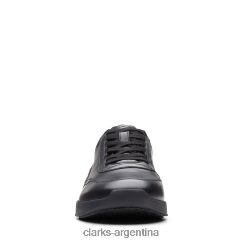 Clarks hombres 2FZPZ5569 clarks cuero negro race lite encaje cuero negro cuero negro