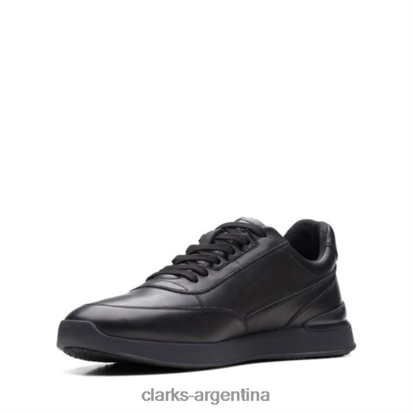 Clarks hombres 2FZPZ5569 clarks cuero negro race lite encaje cuero negro cuero negro