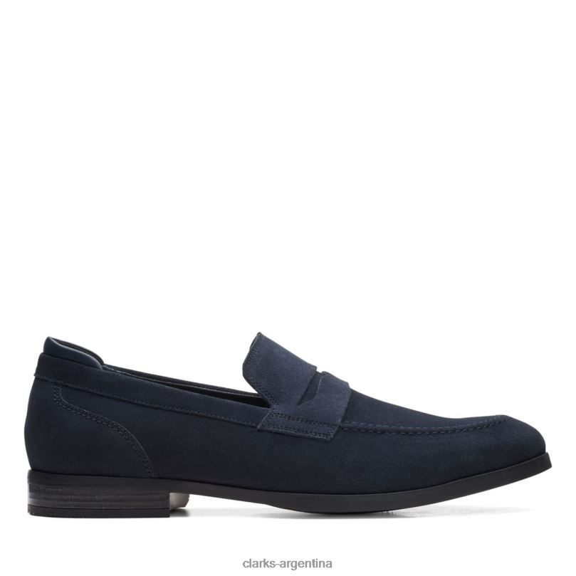 Clarks hombres 2FZPZ5585 clarks ante azul marino bradish facilidad ante azul marino gamuza azul marino