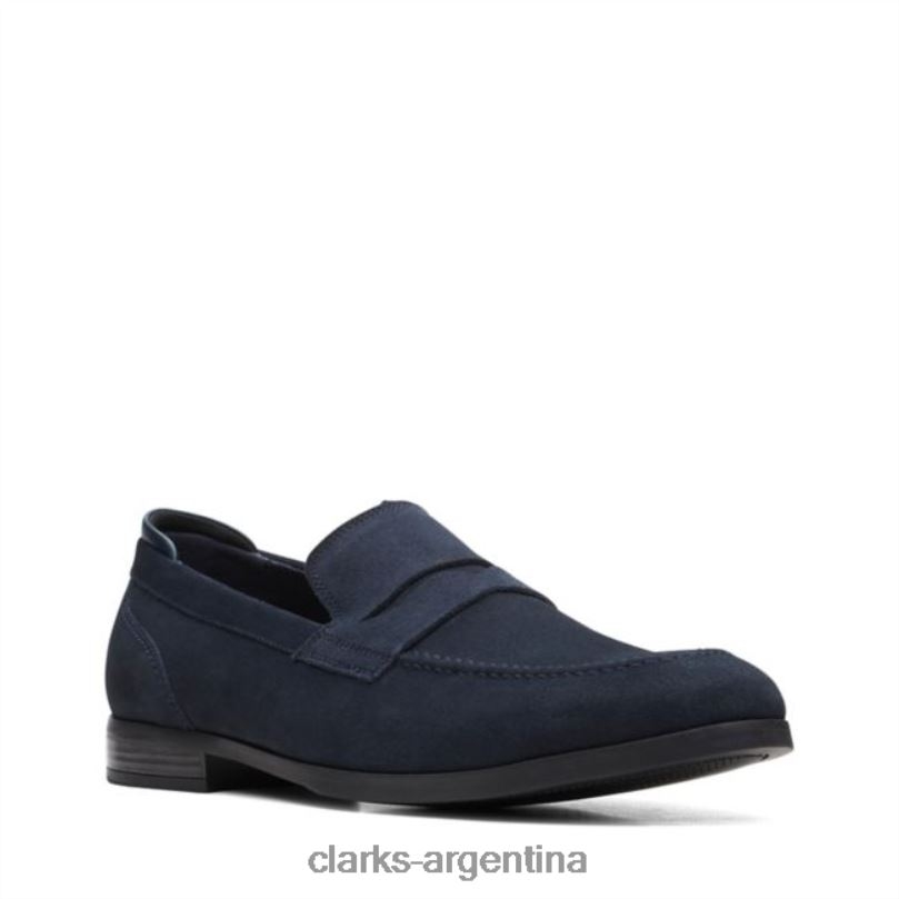 Clarks hombres 2FZPZ5585 clarks ante azul marino bradish facilidad ante azul marino gamuza azul marino