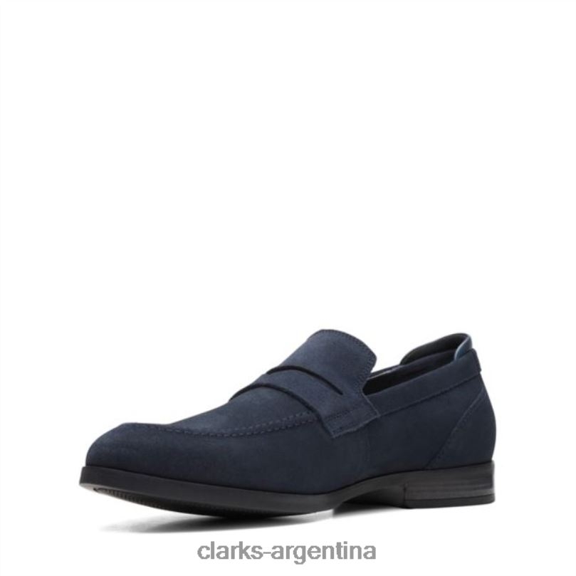 Clarks hombres 2FZPZ5585 clarks ante azul marino bradish facilidad ante azul marino gamuza azul marino