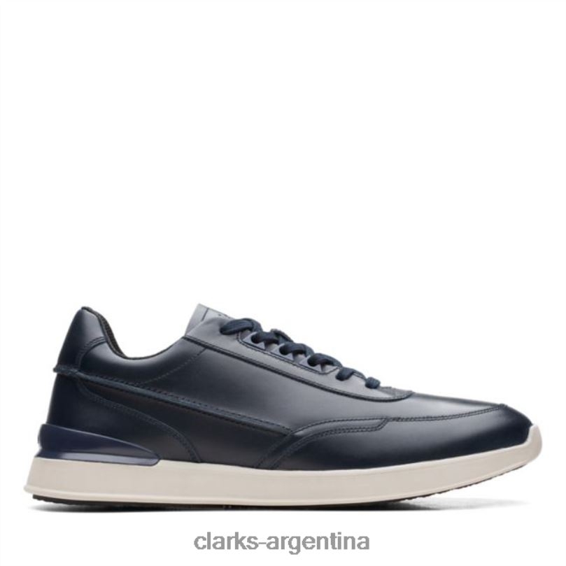 Clarks hombres 2FZPZ5622 race lite encaje cuero azul marino clarks de cuero azul marino cuero azul marino