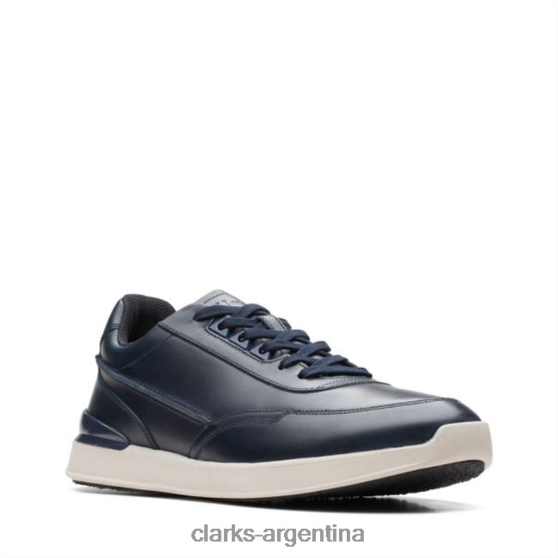 Clarks hombres 2FZPZ5622 race lite encaje cuero azul marino clarks de cuero azul marino cuero azul marino