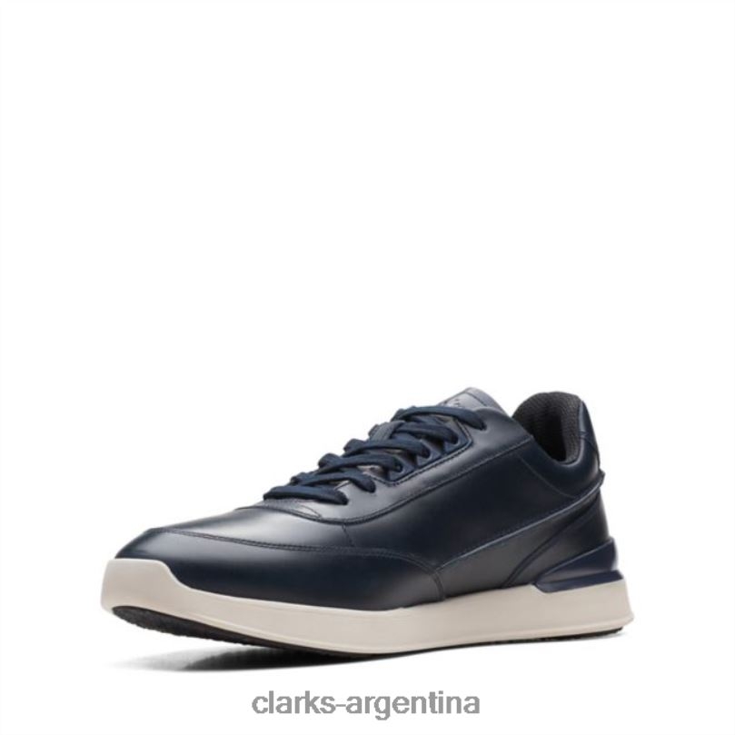 Clarks hombres 2FZPZ5622 race lite encaje cuero azul marino clarks de cuero azul marino cuero azul marino