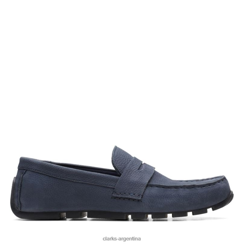 Clarks hombres 2FZPZ5644 nubuck azul marino oswick bar nubuck azul marino clarks nubuck azul marino