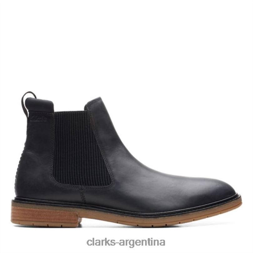 Clarks hombres 2FZPZ5650 clarks clarkdale hall cuero negro cuero negro cuero negro