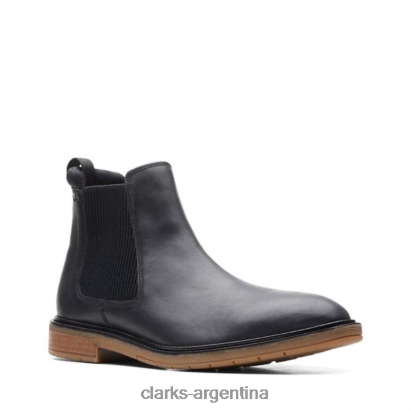 Clarks hombres 2FZPZ5650 clarks clarkdale hall cuero negro cuero negro cuero negro