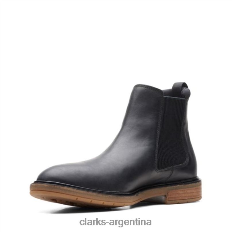 Clarks hombres 2FZPZ5650 clarks clarkdale hall cuero negro cuero negro cuero negro
