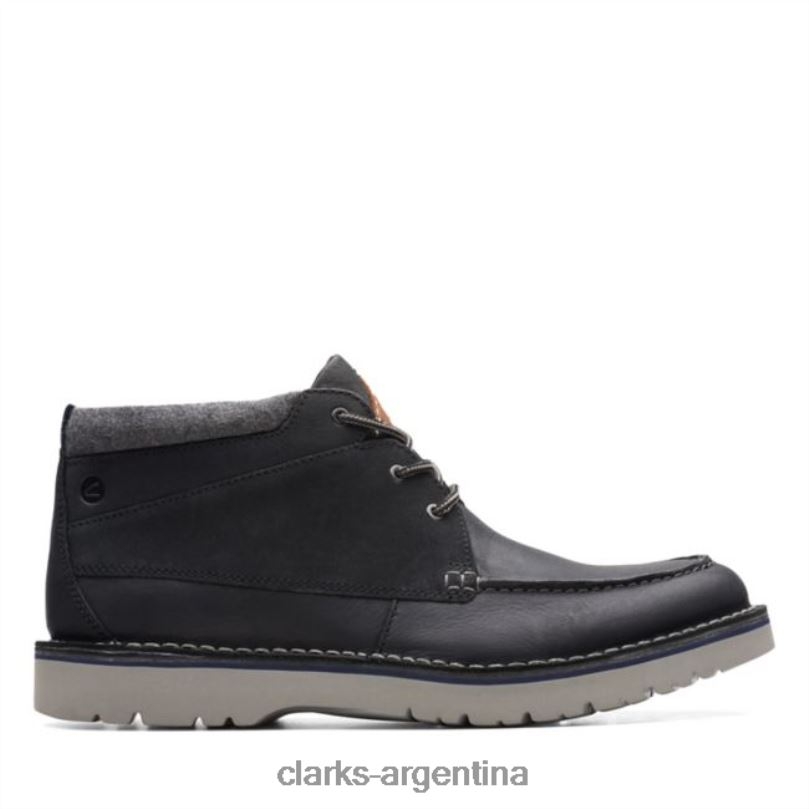 Clarks hombres 2FZPZ6616 cuero negro clarks eastford top cuero negro cuero negro