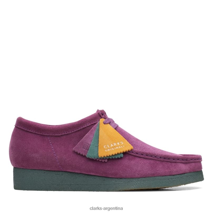 Clarks hombres 2FZPZ6633 clarks morado/verde wallabee morado/verde verde púrpura