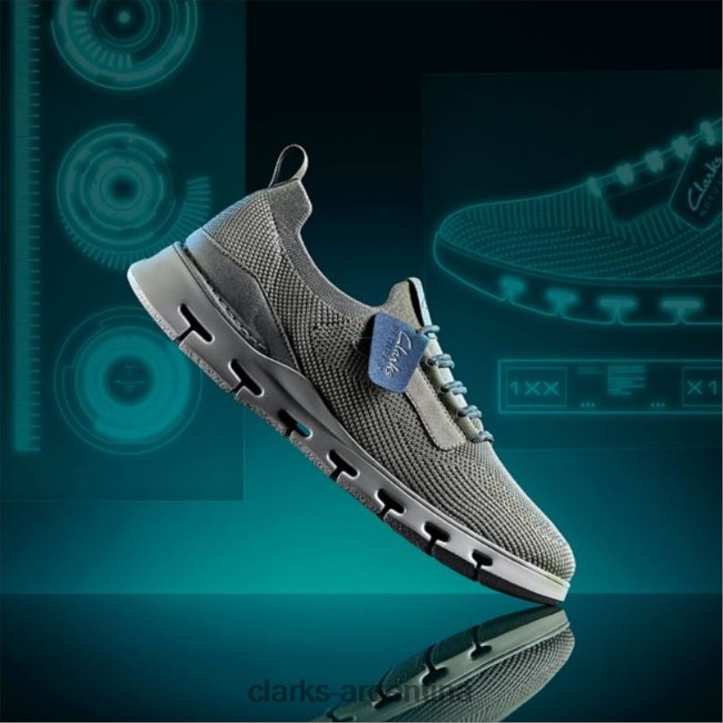 Clarks hombres 2FZPZ6667 punto gris clarks naturaleza x lo punto gris punto gris